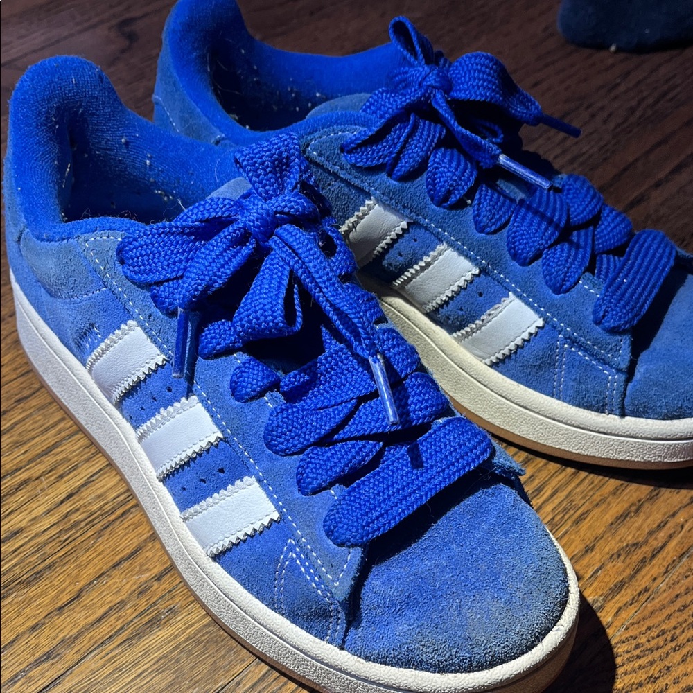Adidas Campus Royal Blue and White Sneakers